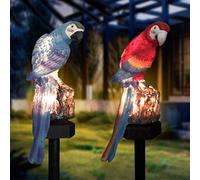 Uonlytech Lampe Solaire Extérieure lumière solaire de jardin de perroquet a mené solaire de patio à l'eau décoratif lampe de paysage pour d'allée de jardin air (1 PC couleur aléatoire) Led Decoration