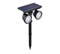 Uonlytech Lampe Solaire Extérieure Noire 15w Ip65 Étanche Capteur de Mouvement pour Éclairage de Pelouse et Jardin, Faible Consommation D'énergie en Matériau Pp