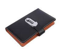 Uonlytech Livre D'épargne à Code Secret avec 100 Enveloppes, Carnet à Mot de Passe Verrouillable en Pu et Alliage, Résistant à L'usure Quotidienne, Accès Sécurisé pour Usage Bureau