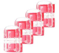 Uonlytech Loquets à Moraillon en Acrylique Transparent Auto-adhésifs 4pcs pour Armoire et Boîte, Verrouillage Sécurisé Empêchant L'accès des Animaux Domestiques