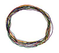 Uonlytech Lot De 10 Chaînes De Taille Pour Femme En Perles Mixtes Multicolores, Chaînes De Corps Élastiques, Ceintures Décoratives Pour Plage, Fêtes Et Soirées