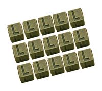 Uonlytech Lot De 100 Perles Carrées En Forme De Lettres De L'Alphabet Accessoires De Bijouterie Pendentifs Vintage Perles À Faire Soi-Même Perles D'Espacement Pendentifs En