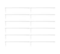 Uonlytech Lot de 12 Bâtons en Plastique Blanc pour Moulin à Vent DIY, Tiges de Rechange Robustes pour Accessoires de Jardin Extérieur, Pièces pour Fabrication de Moulins à Vent Artisanaux,