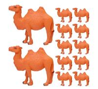 Uonlytech Lot de 12 Mini Figurines de chameaux en Plastique - Figurines réalistes - Décorations éducatives sur Le thème de la Faune Sauvage - Mini Statues de chameaux pour décorer Vos .