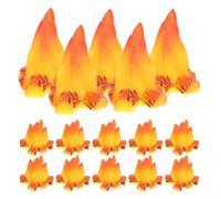 Uonlytech Lot de 15 Modèles de Feu de Camp en Résine pour Maison de Poupée, Décoration Miniature, Spectacle de Feu Factice, Accessoires pour Loisirs Créatifs et Décoration Intérieure