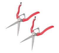 Uonlytech Lot de 2 Ciseaux de Cisaillement 24 Cm en Acier au Carbone Orange, Tondeuse Manuelle pour Moutons et Bovins, Outils de Toilettage Robustes pour Ferme et Ranch, Cisailles à Laine