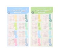 Uonlytech Lot de 2 feuilles d'autocollants pour calendrier, planificateurs mensuels, onglets autocollants, intercalaires hebdomadaires, marqueurs de page, agendas, organisateurs d'agenda,