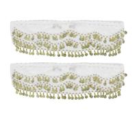 Uonlytech Lot De 2 Foulards De Danse Orientale Avec PièCes DoréEs Ceinture De Danseuse Du Ventre En Mousseline LéGèRe Accessoire Pour Spectacles Festivals Et Pratique