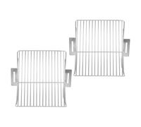 Uonlytech Lot de 2 Grilles de Protection Anti-Feuilles en Acier Inoxydable Filtre de Descente de Gouttière Latérale Maillage Fin Système Anti-Obstruction pour Drainage Extérieur Balcon