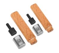 Uonlytech Lot de 2 Manches de Couteau en Bois de Hô, Poignée de Rechange en Bois Massif pour Couteaux Cuisine Japonerie et Outils de Découpe, Tailles Petit et Grand, Accessoires Réparation