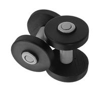 Uonlytech Lot De 2 Mini Haltères Miniatures en Plastique Compact pour Maison De Poupée Accessoires De Jeu Miniature Décoratifs pour Scène De Bricolage