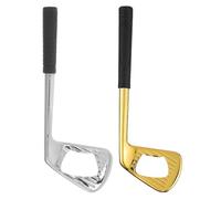Uonlytech Lot de 2 ouvre-bouteilles en forme de club de golf : ouvre-bouteilles en alliage de zinc pour bars, restaurants, fêtes et cuisines.