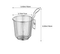 Uonlytech Lot de 2 Passoires en Acier Inoxydable 304 avec Crochet Panier à Pâtes à Mailles Fines Cuillères à Filtre Résistantes à la Chaleur pour Fondue Cuisson et Filtration la Cuisine