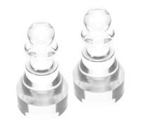 Uonlytech Lot de 2 Petits Marqueurs de Gain en Acrylique Transparent pour Roulette, Accessoires pour Roulette de Table et Jetons de Poker, Indicateurs Clairs pour Parties à Domicile