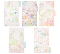 Uonlytech Lot de 2 sets de Sets de 6 Intercalaires Colorés pour Classeur à 6 Trous A5 Séparateurs D’Onglets en Plastique Étiquettes D’Index pour Agendas Cahiers et Fournitures de Bureau