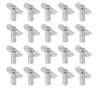 Uonlytech Lot de 20 Goupilles D'échafaudage Robustes Galvanisées 12mm X 45mm, Épingles de Verrouillage pour Système D'échafaudage, Accessoires de Fixation Chantier, Clips de Sécurité