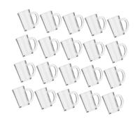 Uonlytech Lot de 20 Mini Chopes à Bière Miniatures en Résine Transparente Accessoires Décoratifs pour Maison de Poupée Modèles Miniatures Réalistes Adaptés aux Scènes de Jeu et Vitrines