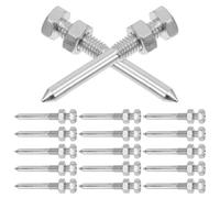 Uonlytech Lot de 20 Pointes Métalliques D’aérateur pour Chaussures à Clous, 42 Mm, 5,8 Cm, Accessoires pour Jardinage et Entretien de Pelouse, Outils Efficaces pour Aérer Gazon et Sol