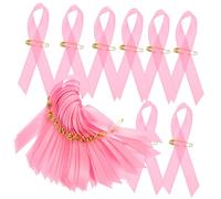 Uonlytech Lot De 200 Épingles à Ruban Rose Pour Sensibilisation Au Cancer Du Sein Accessoires De Collecte De Fonds Épingle Amovible Fournitures Publicitaires Événement Caritatif