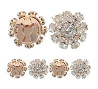 Uonlytech Lot de 3 Boutons de Manchette en Alliage avec Cristaux pour Homme Couvre-Boutons de Manchette Amovibles Accessoires pour Boutons de Smoking Décorations Élégantes pour Chemises