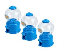 Uonlytech Lot de 3 Distributeurs Automatiques de Chewing-gums en Abs Bleu pour Bureau et Fêtes, Machine à Bonbons Interactive, Design Élégant et Pratique pour Âges