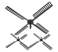 Uonlytech Lot de 3 Pales D’éolienne en Plastique Étanches, Accessoires de Remplacement pour Mini-moulins à Vent Décoratifs, Modèles 41x41 Cm et 20,5x20,5 Cm, pour Décoration Extérieure