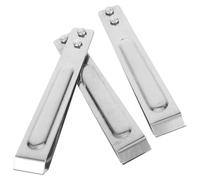 Uonlytech Lot de 3 Pinces à Ail en Acier Inoxydable Argenté Léger et Sûr, Petit Éplucheur D'ail Pratique Cuisine, Adapté aux Garçon et Filles et Légumes