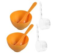 Uonlytech Lot de 3 Sets de Bols Mélangeurs Dorés en Polypropylène avec Spatule et Bâton Applicateur, Kit D’outils pour Masque Facial Diy, Ensemble Compact et Léger pour Soins Visage