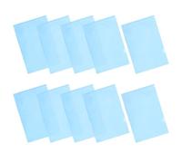 Uonlytech Lot de 30 Chemises de Classement Format A4 Bleu en Plastique 18 Microns Pochettes en L Imperméables pour Bureau et École Organiseur de Documents Léger et Résistant pour