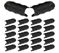 Uonlytech Lot de 30 Pinces de Serrage en Alliage PC Abs 20 Mm Clips de Serrage pour Film de Protection Solaire Fixation pour Tunnel et Filet D'ombrage Jardin