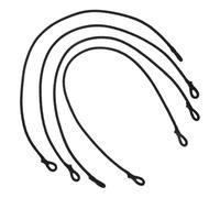 Uonlytech Lot de 4 Cordes Élastiques en Latex Haute Élasticité 6mm X 70cm Boucles Sécurisées, Tendeurs Robustes pour Trampoline, Fixation Filet et Bâche Extérieure, Corde de Connexion