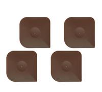 Uonlytech Lot de 4 Grattoirs Multifonctionnels en PC Bords Incurvés Larges Nettoyage Facile des Poêles et Vaisselle la Maison