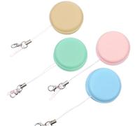 Uonlytech Lot de 4 Lingettes Macaron Nettoyantes pour Écran de Téléphone Portable avec Porte-clés, en Plastique, Microfibre, pour Ordinateurs Portables et Tablettes Couleur Aléatoire
