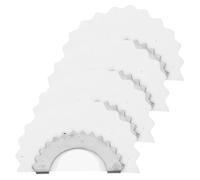 Uonlytech Lot de 4 Sifflets à Langue en Métal Blanc pour Adultes, Sonore pour Chants d'Oiseaux, Accessoire d'Appel et Fête, Sifflet Coulisse Coloré pour Amusement en Extérieur et Événements