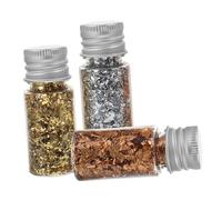 Uonlytech Lot De 5 Autocollants Pour Nail Art Gel Apprêt Lingettes Coupe-Ongles Chromés Breloques Anti-Peluches Kit De Paillettes Surligneurs Strass Feuille Pour Nail Art Acier