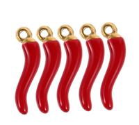 Uonlytech Lot De 5 Breloques Pendentifs Poivre Doré 21mm, Breloques Pour Création De Bijoux Diy, Accessoires Fantaisie, Décoration Bracelet Et Collier, Bricolage Fêtes Et Anniversaires