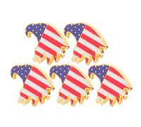 Uonlytech Lot de 5 Broches Aigle et Drapeau Américain en Alliage Argenté Épinglettes Patriotiques du 4 Juillet pour Fête de L’indépendance Insignes Militaires Décoratifs pour Vêtements