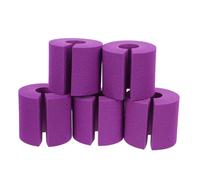 Uonlytech Lot de 5 Butées de Porte en Mousse Anti-collision Violet, Protection Anti-pincement Réutilisable pour Garçon et Filles et Animaux, Cale-porte sans Perçage pour Bureau, la Cuisine