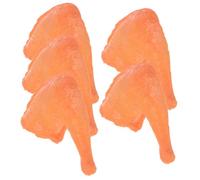 Uonlytech Lot De 5 Modèles Alimentaires Faux Jambe Simulée en PVC, Accessoire Photo Réaliste, Couleur Vive, Décor La Cuisine Et Vitrine, Usage Polyvalent pour Photographie Et Exposition