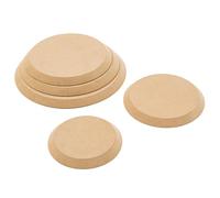 Uonlytech Lot de 5 moules à poterie : moules en bois pour assiettes et plats en argile, pour décoration d'intérieur