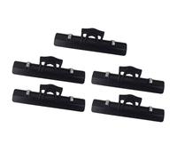 Uonlytech Lot de 5 Pinces à Partitions Portables Noires en Abs et Métal, Clip Multifonction pour Porte-pages de Musique, Accessoires Pratiques pour Musiciens, pour Partitions et Livres