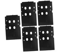 Uonlytech Lot De 5 Plateaux De Rangement en PVC pour Cartes D'Identité Bacs De Tri Bacs Réutilisables pour Imprimantes Bacs Pratiques pour Cartes D'Identité Bacs en PVC Noir