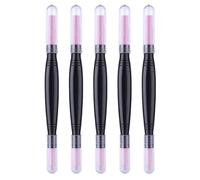 Uonlytech Lot de 5 Stylos Polisseurs en Pierre Double Tête pour Pédicure et Manucure Stylo Dissolvant Cuticules Outil Exfoliant Cicutile Ongle Accessoires Ongles pour Soin Précis