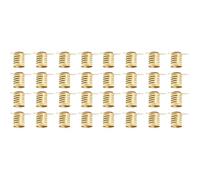 Uonlytech Lot de 50 vis E10 - Support de lampe miniature - Culot à vis - Anciennes ampoules E10 - Culot de lampe miniature - Culot de lampe - Socle de lampe - Pieds courts - Tout câble en bronze