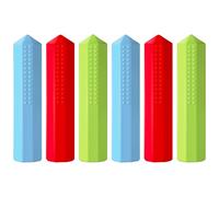 Uonlytech Lot de 6 capuchons de protection en silicone pour crayons sensoriels à mâcher, adaptés aux enfants autistes. Embouts universels en silicone.