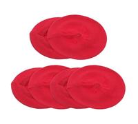 Uonlytech Lot de 6 Housses de Coussinets D’Oreille Rouge en Tissu Tricot Extensible, Protège-Oreilles Lavables Anti-poussière pour Casque Audio, Compatibles Sport, Gaming et Voyage, Confort