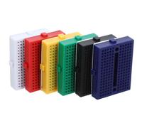 Uonlytech Lot de 6 Mini-Plaques d'Essai sans Soudure en Plastique Planches Laboratoire Multicolores pour Circuits Électroniques et Expérimentations Scientifiques