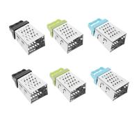 Uonlytech Lot de 6 Mini Râpes Multifonctions en Acier Inoxydable 4-en-1 pour Légumes et Fromage, Poignée Plastique Antidérapante, Tailles Compactes, Couleurs Bleu, Vert Clair et