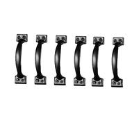 Uonlytech Lot De 6 Poignées De Porte De Cuisine Rustiques En Forme Darc Pour Commode Placard Et Portail