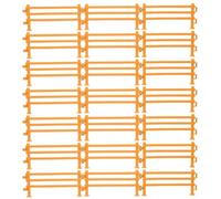 Uonlytech Lot de 60 clôtures Miniatures réalistes : Mini clôtures de Jardin, de Ferme, Jouets en Plastique pour Maison de poupée, Accessoires de clôture pour Tout-Petits et Enfants, Accessoires de